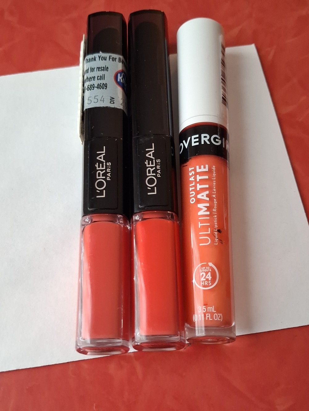 L'Oreal Paris Liquid Lipsticks in Coral Orange Shades
